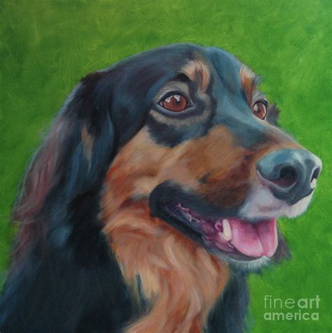 Shepherd Mix Painting By Pet Whimsy Portraits Pixels
