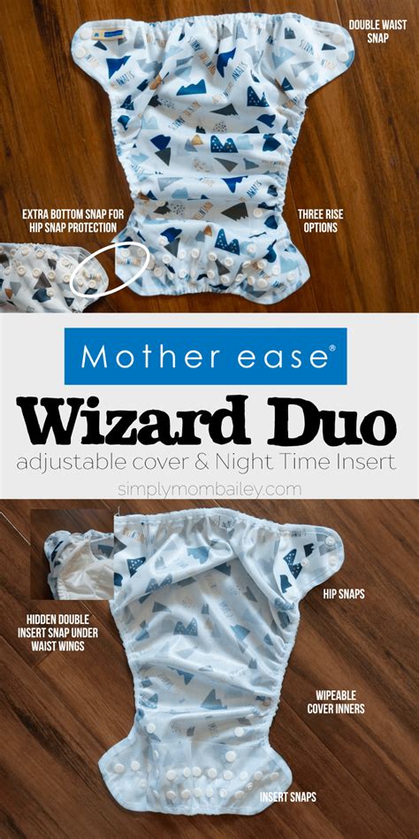 Mother Ease Wizard Duo Adjustable Diaper Cover Cloth Diaper Cloth