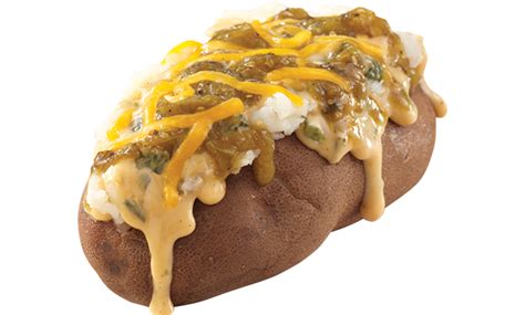 When time is of the essence. Wendy's Testing Green Chile Quesoburger and Baked Potato ...