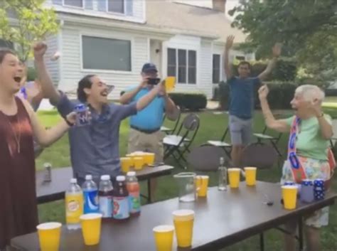 watch this 100 year old completely crush a game of beer pong on her birthday you