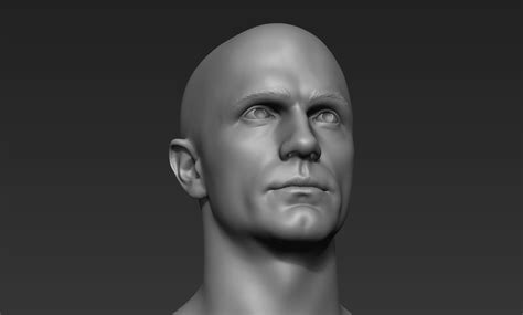 3d Model Male Head Sculpt 4 Cgtrader