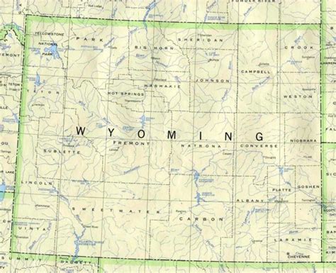 Wyoming Printable Map Pertaining To Printable Road Map Of