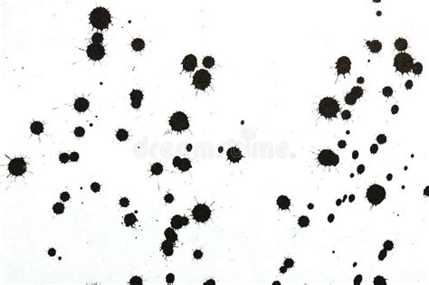 A Lot Of Black Spots On A White Background Stock Image Image 29893929