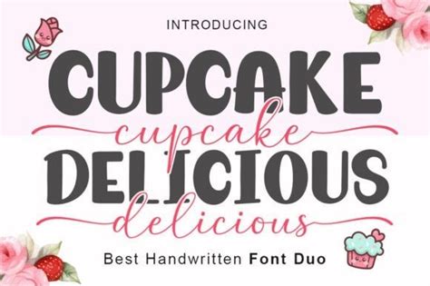 Cupcake Delicious Font Duo Free Font