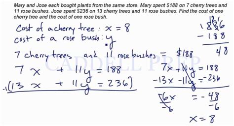 Learn How To Solve Word Problems System Of Equations
