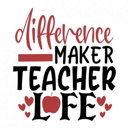 Difference Maker Teacher Svg Dxf Png Eps Cutting Files Svgs My Xxx