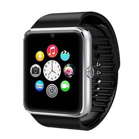 Shop Gt08 Bluetooth 30 Smart Watch With Camera Sim Black Jumia Uganda