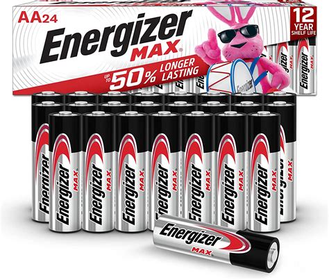 Energizer Aa Batteries 24 Count Double A Max Alkaline Battery