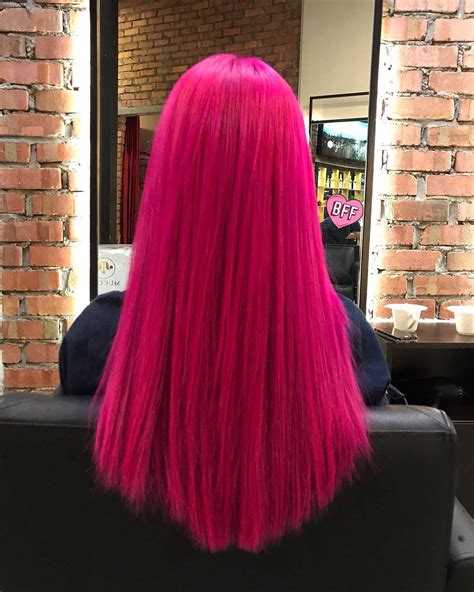 Dyed Hot Pink Barbie Hair Today Rfancyfollicles