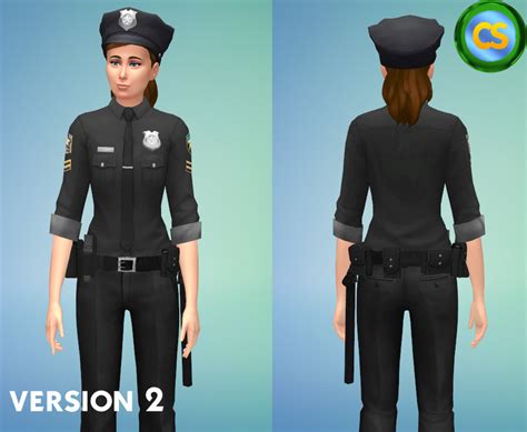 Unisex Police Uniform Simsworkshop