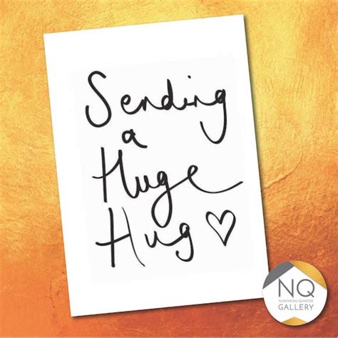 Sending You A Huge Hug Greeting Card For Someone Who Needs Etsy