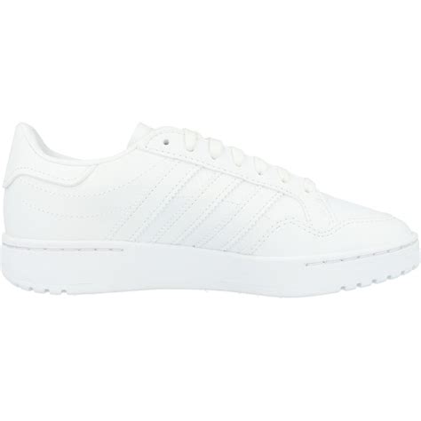 Adidas Originals Team Court J White Leather Trainers Shoes Awesome