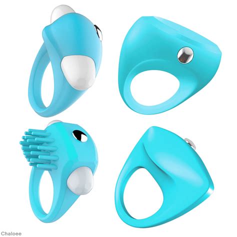 Erection Penis Vibrating Waterproof Cock Ring Vibrator With Clitoral