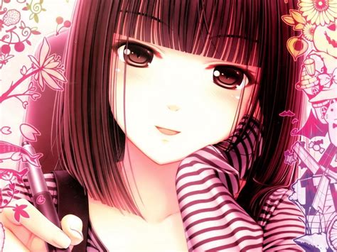 Pink Anime Girl Cover Wallpapers Wallpaper Cave