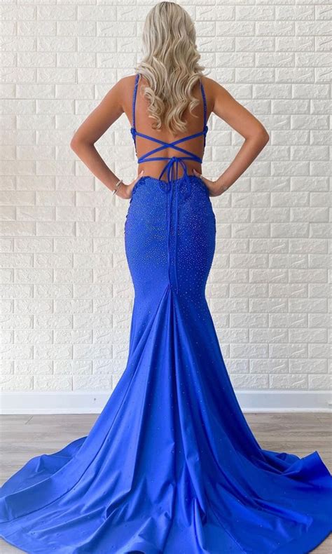 Blue Prom Dresses That Are Dazzling Fashionable Sexy Back