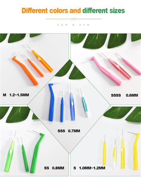 Disposable Interdental Toothpicks Brushes Ergonomic Fits Teeth Brushes