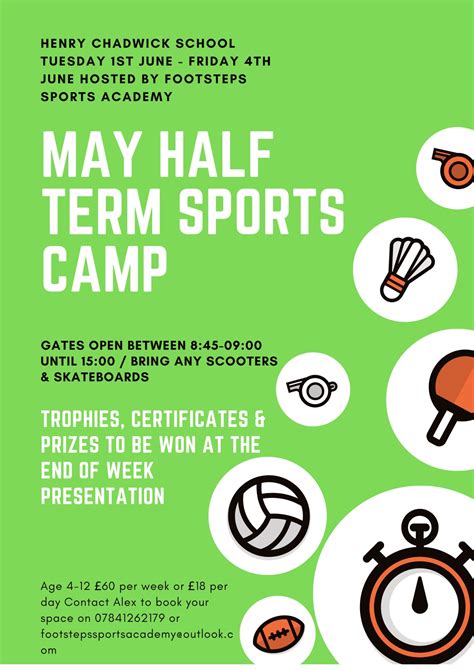 May Half Term Sports Camp Henry Chadwick Primary School