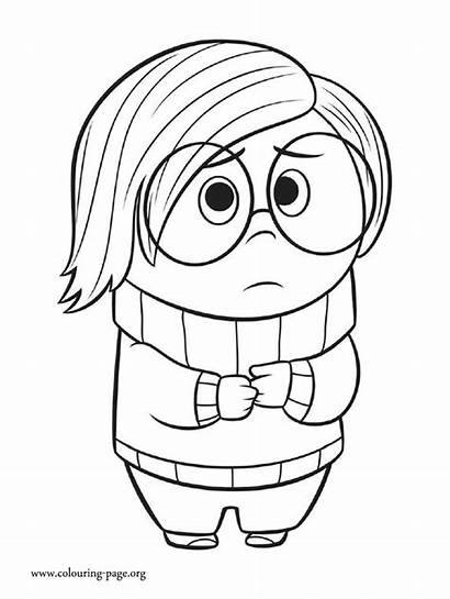 Depression Coloring Pages Sadness She Depressed Printable