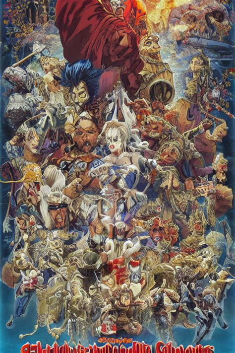 Prompthunt Movie Poster Of Ghouls And Ghosts Highly Detailed
