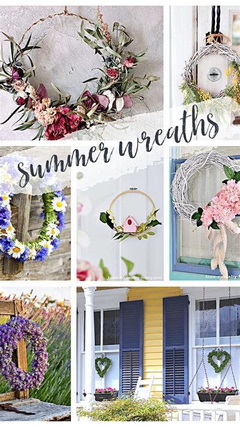 Diy Summer Wreath Ideas Pinterest