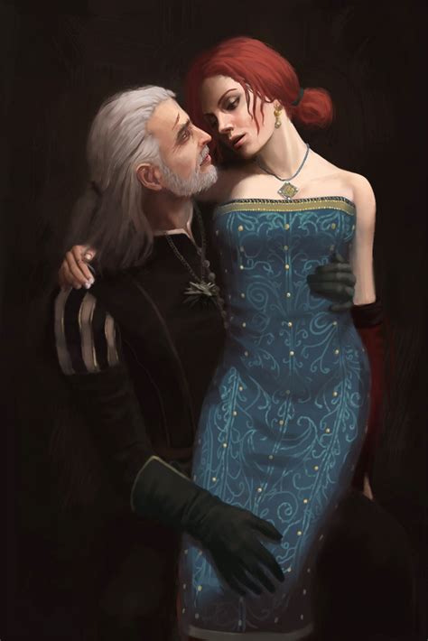 Triss And Geralt By Yinetyang On Deviantart The Witcher Game The