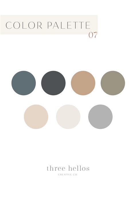 Color Palette Series Palette 07 — Three Hellos