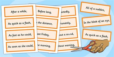 So, how can punctuation of fronted adverbials help a reader understand the text more clearly? Fronted Adverbial Openers Word Cards | Word cards, Words ...