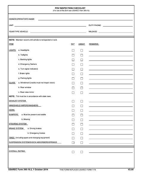 Motorcycle Inspection Checklist Template Reviewmotors Co