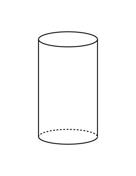 Flashcard Of A Cylinder Clipart Etc