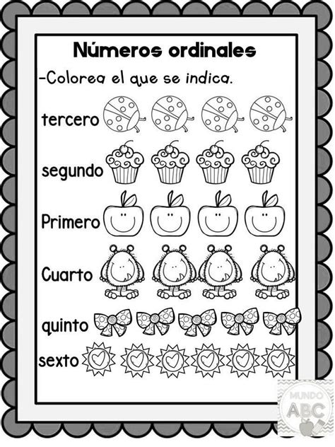 Ejercicios, imagenes y muchos materiales educativos. Excelentes actividades para el conocimiento matemático con números ordinales y secuencias para ...