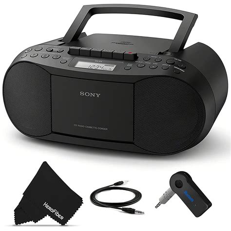 sony bluetooth boombox cd radio cassette player portable stereo combo with am fm radio tape