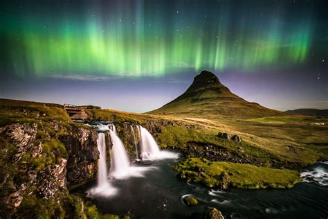 Kirkjufell Iceland Iceland Northern Lights Amazing Nature