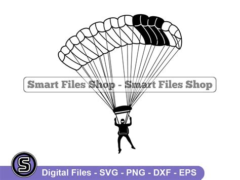 Parachute Svg Skydiving Svg Parachute Dxf Parachute Png Etsy