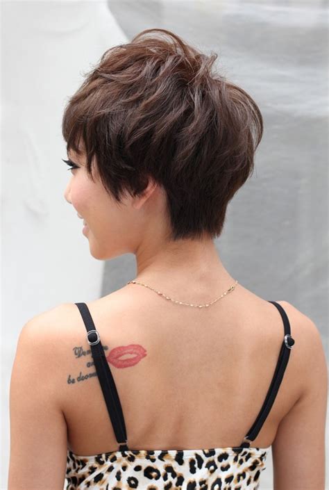 Short permed hair edgy short hair short hair with layers short hair cuts short sassy haircuts cute hairstyles for short hair pixie hairstyles curly hair styles neck length hair. Back View of Layered Short Haircut - Hairstyles Weekly