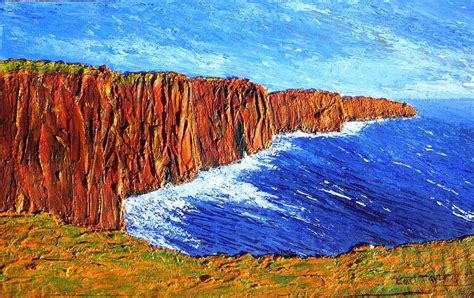 Cliffs Of Moher Painting By Carl Taylor Fine Art America