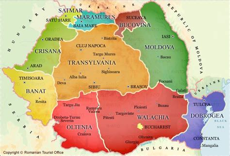Romania Historical Regions Map Transylvania Is 34177 Sq Miles The