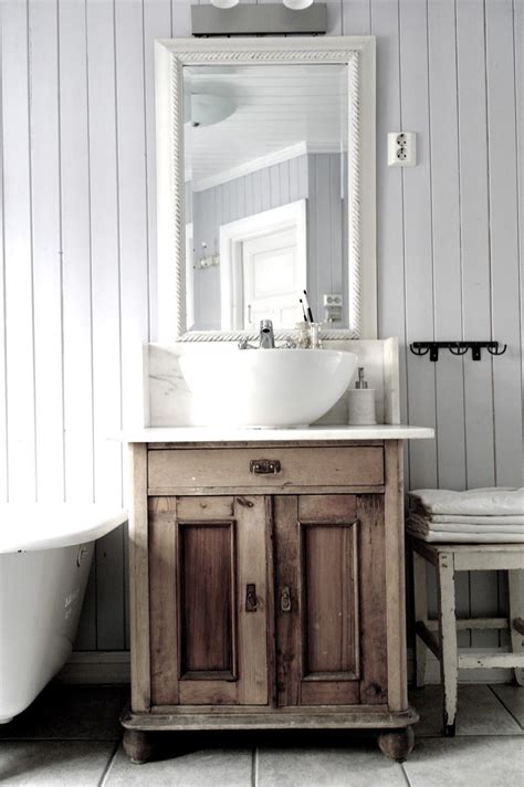 Shop ikea in store or online today! Vintage Interior Antique stand used as bathroom vanity ...