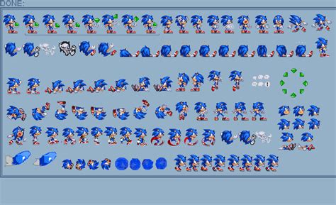 Custom Sonic Sprites Sheet Sonic 1 Styled By Asuharamoon On Deviantart