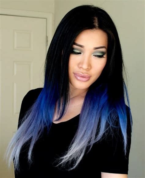 Blue Black Hair On Dark Skin
