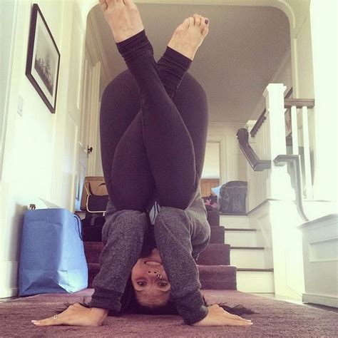 hilaria baldwin s many yoga poses mirror online