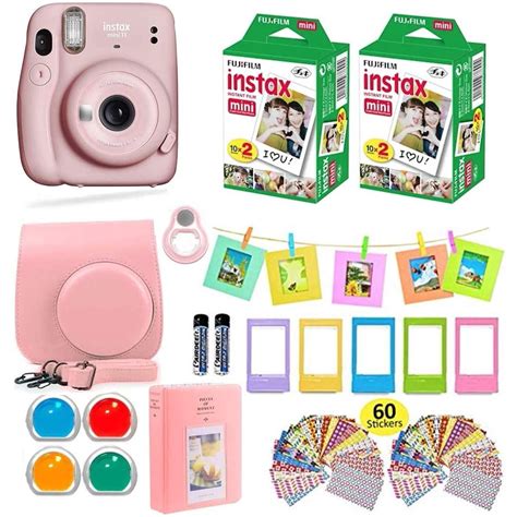 Fujifilm Instax Mini 11 Instant Camera Blush Pink Carrying Case