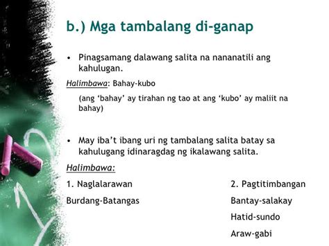 Mga Halimbawa Ng Tambalang Salita