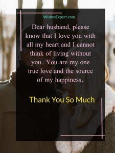 Sweet Thank You Messages For Husband To Show Gratitude