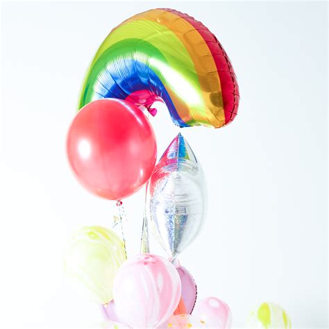 Supersize Rainbow Foil Balloon Little Lulubel