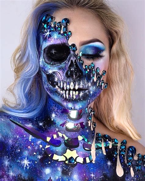 Halloween Make up für halbes Gesicht: 50 Ideen und Anleitungen