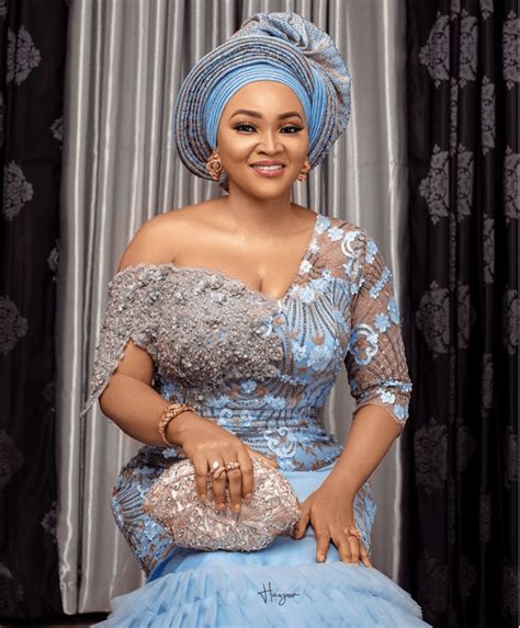 Owanbe Queen Mercy Aigbes 2019 Latest Aso Ebi Styles Nigerian