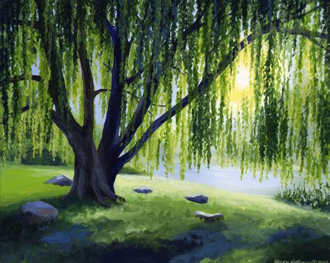 Weeping Willow Tree Painting At Explore Collection
