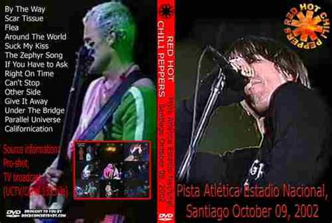 Red Hot Chili Peppers 2002 10 09 Santiago Chile Dvd Rock Concert Dvds