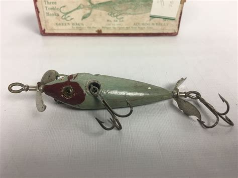 Vintage Shakespeare Minnow Wooden Fishing Lure With Box Ebay