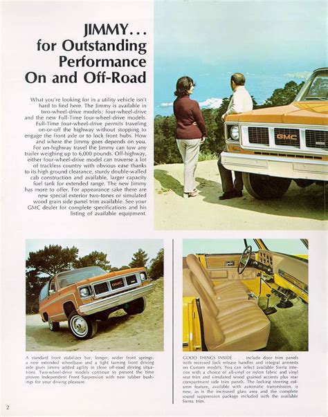 1973 Chevrolet And Gmc Truck Brochures 1973 Gmc Jimmy 02